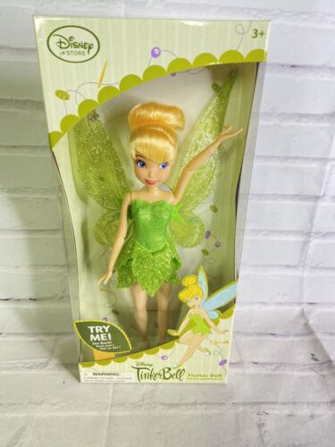 Disney Store Fairies Tinkerbell Flutter Wings With Dress Classic Doll NEW
