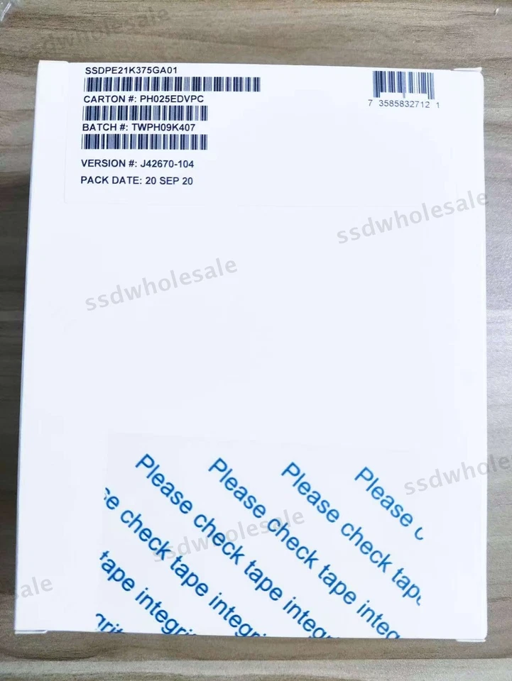 New Intel Optane P4800x 375GB 2.5'' U.2 SERIES NVME PCIE SSDPE21K375GA01 SSD - Image 3 of 4