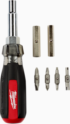 #ad Milwaukee 48 22 2881 13 in0 Cushion Grip Screwdriver with Schrader Bit $22.99