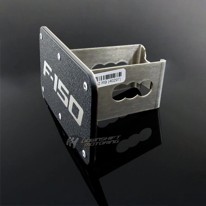 Cubierta de enganche de acero inoxidable negro resistente receptor de remolque de 2" para Ford F150 Foto 4 de 4