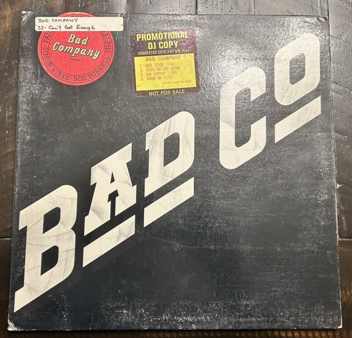 Bad Company 1st Self Titled VG GATEFOLD with PROMOTIONAL STICKER classic rock