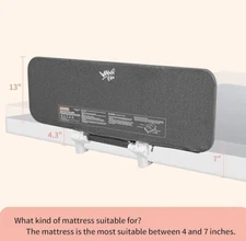 Vava Soo Portable Folding Bed Rail for Baby with Carry Bag, 59inch, Gray