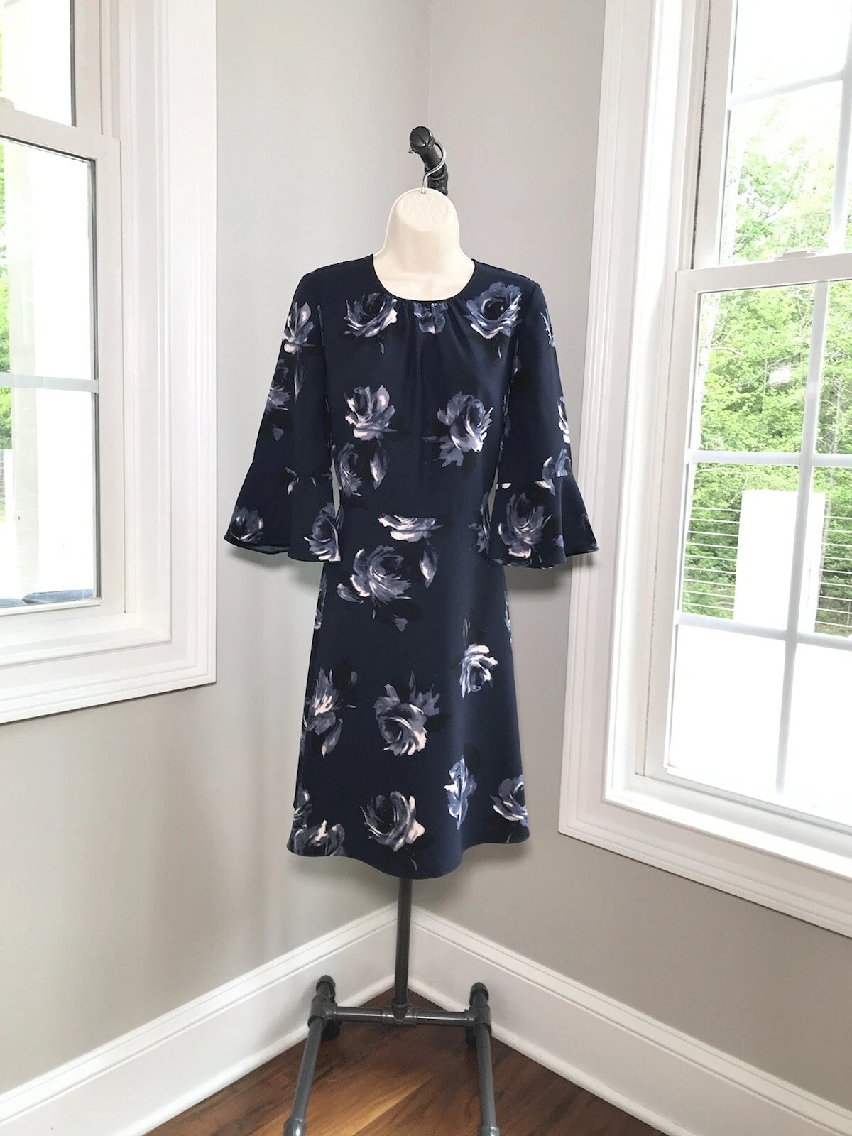 Abito Kate Spade Blu Floreale ~ Donna 8 NUOVO CON ETICHETTE $328