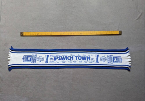 RARE Vintage Ipswich Town 1981 UEFA CUP WINNERS FAN Stadium Scarf
