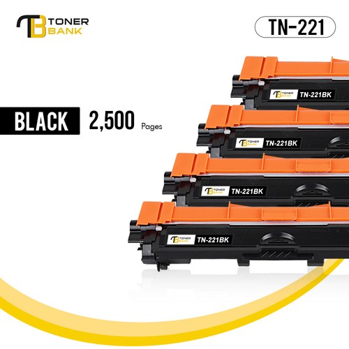 TN221BK Toner Compatible With Brother TN-221 HL-3140CW HL-3170CDW MFC-9130CW - Picture 3 of 12