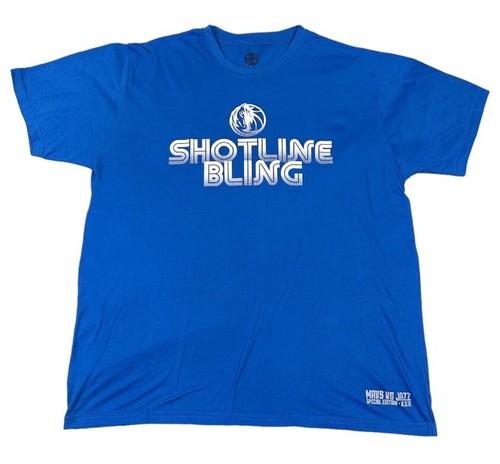 Herren Dallas Mavericks T-Shirt Mav's vs Jazz 2/9/16 NEU SHOTLINE BLING XL