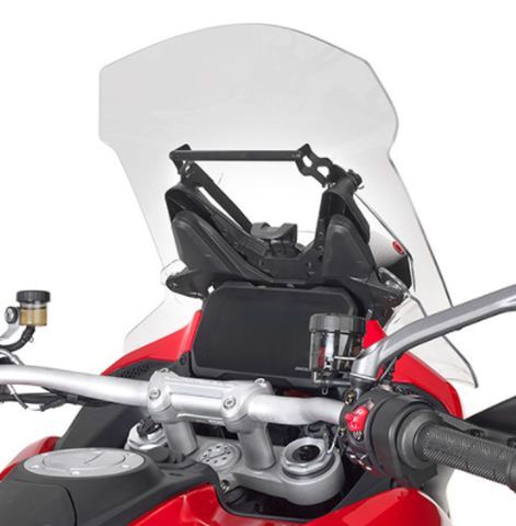 Poche KAPPA montage sacs et GPS Ducati Multistrada V4 support smartphone guidon moto