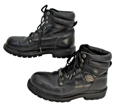 Harley Davidson Leather Steel Toe Boots Shoes Men display picture 3