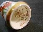 VINTAGE FRANKLIN (PORCELAIN) PORSELEIN SEWING THIMBLE - SIGNED — photo 8