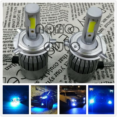 2X H4 9003  LED Headlights Bulbs 55W 8000LM Kit High Low Beam 8000 ICE BLUE
