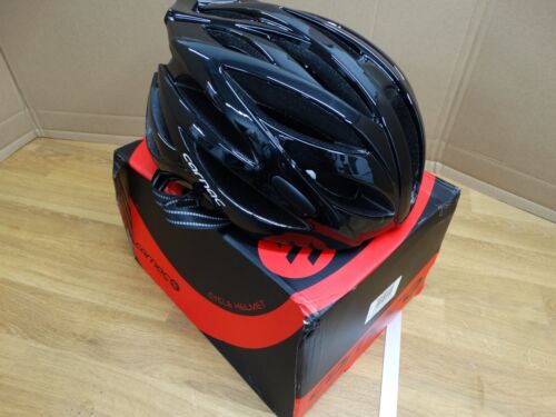 NOS NEW Carnac CROIX Cycling Helmet GLOSS BLACK Small Medium 54cm- 58cm