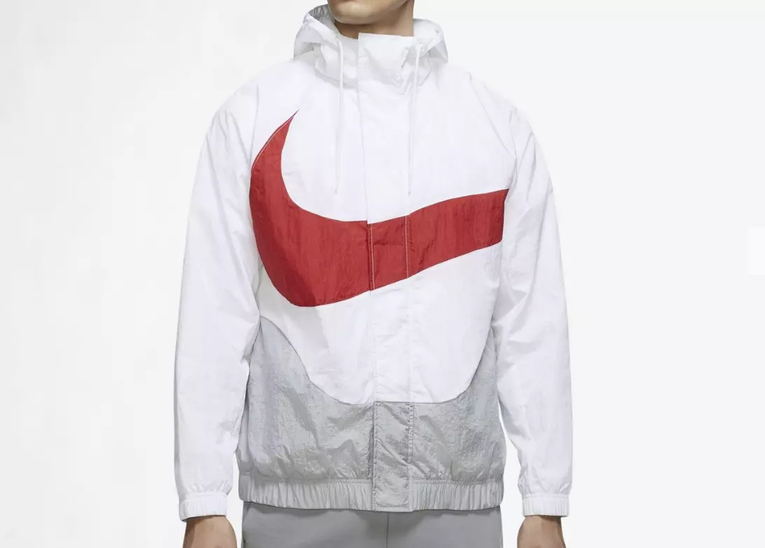 Red and best sale white nike hoodie
