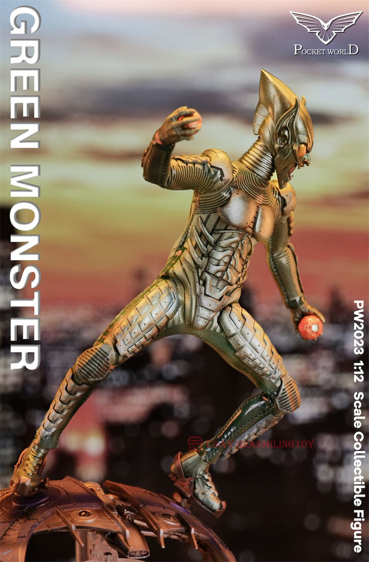 PWTOYS PW2023 Norman Green Monster 1/12 Collectible Action Figure