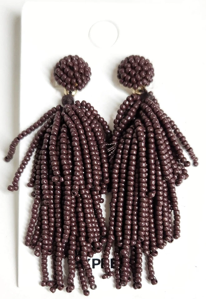 Pendientes colgantes Express con cuentas borla en capas cuentas de latón de pasas de ron nuevos con etiquetas Foto 2 de 4