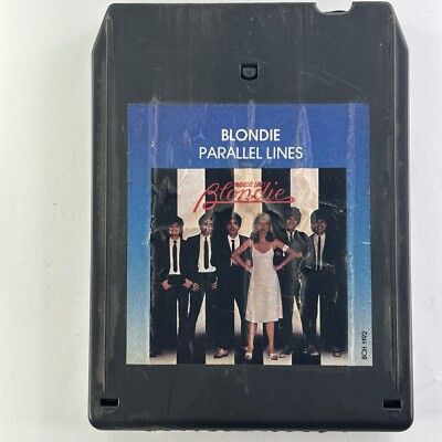 Blondie  Parallel Lines  8-Track Tape Chrysalis Records Blue Color 1978