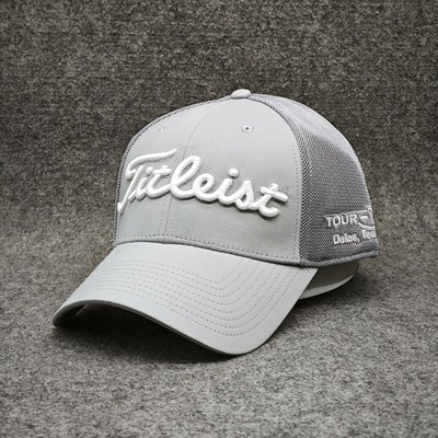 Titleist Light Gray Trucker Cap - Mesh Back, Adjustable, Tour 18 Dallas Logo