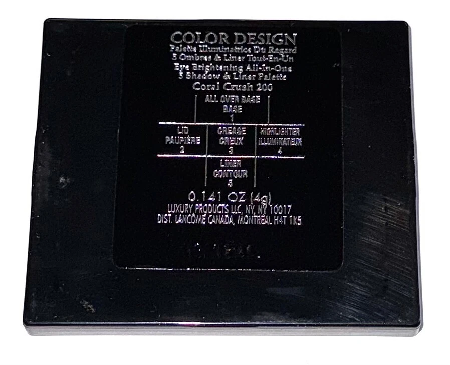 lancome colordesign eye brightening 5 shadow & liner palette 200 coral crush 4g - Bild 4 von 4