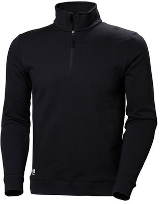 HELLY HANSEN Manchester Center Front Half Zip Elastic Rib Sweatshirt