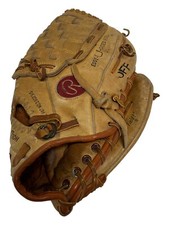 Rawlings Brown Leather Righthander  s Baseball Pitcher  s Glove 9380 Basket-Web RH