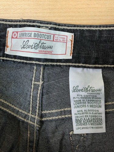Levis Strauss Womens Jeans 5 Low Rise Bootcut Juniors Medium Denim Wash Stretch - Picture 5 of 12