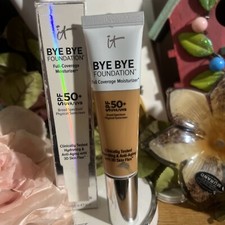 IT Cosmetics BYE BYE FOUNDATION FULL COVERAGE MOISTURIZER  Color RICH-1 Oz  NIB 