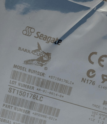 SEAGATE SCSI 50GB ST150176LC 80-pin SCA Drive - unused, sealed