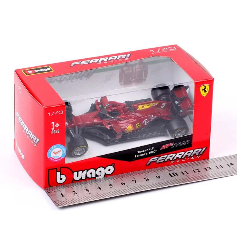BBurago 1/43 Tucan GP Ferrari SF1000 #5 Sebastian Vettel 2020 F1 Model Car Toy - Image 4 of 4