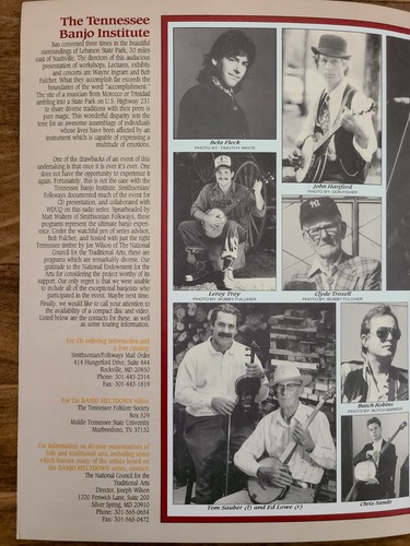 Tennessee Banjo Institute 1993 - Banjo Meltdown Program - MINT CONDITION! - Picture 7 of 8