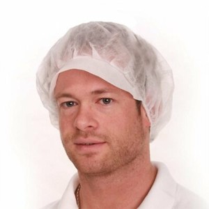 Haube mit Schirm 100 Stück Kochmütze Kopfhaube Kochbekleidung