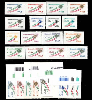 Italian Priority Post All Single Issues and with Barcode **