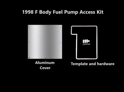 Fuel Pump Easy Access Cut Out and Cover Panel Camaro Firebird