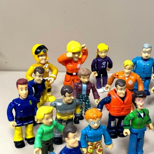 Random Lot 5PCS Fireman Sam Elvis Penny Norman Mike Firefighter PVC Figures Toys - Picture 2 of 6
