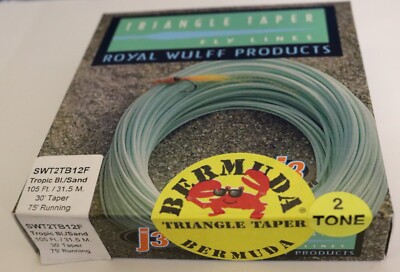 Royal Wulff Salt Water Bermuda Triangle Taper Fly Line SWT2TBF 6 Thru 12 WT. NEW