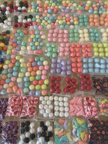2.5KG/2500G 10-30mm Mixed Acrylic Chunky Gumball Beads Stock Clearance Job Lot - Picture 7 of 15