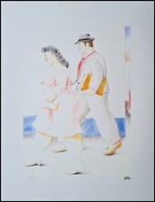 FERNANDO BOTERO * La Strada * 65 X 50 Cm * Litografia * Limitata # 55/300