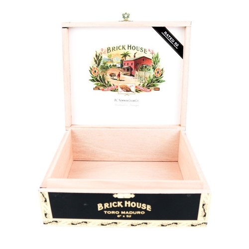 Caja de cigarros de madera vacía Brick House Toro Maduro 8,25" x 7,25" x 3" - Imagen 4 de 12