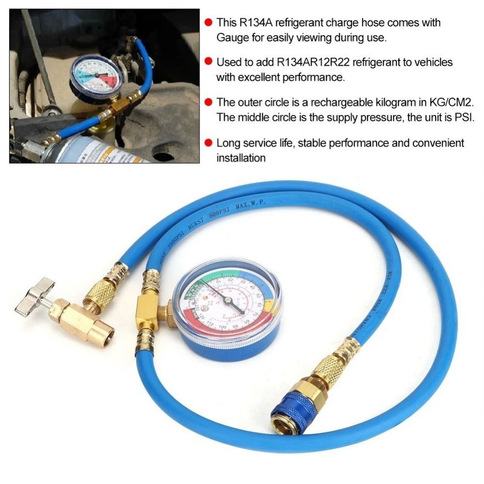 550mm Refrigerant Charging Pipe Tap Gauge Pressure Resistant Hose eBay