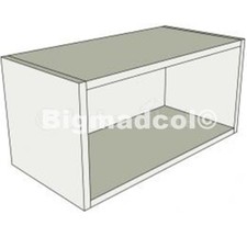 Moben Kitchen Wall Top Box bridging Unit 500w x 460h 18mm carcass WALNUT BROWN