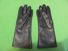 Vintage WPL. 7688 Ladies One Size Vinyl Palm  Back Black Gloves. MADE IN JAPAN.
