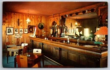 Rockerville South Dakota~Gold Nugget Bar Interior~1960s Postcard