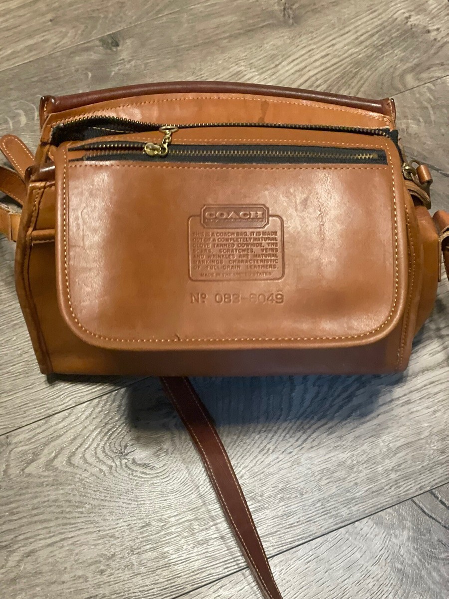 Vintage Coach British Tan Taylor legacy Leather Crossbody Shoulder