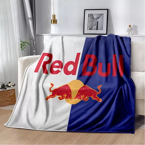 Red&Bull Fleece Blanket Throw Sofa Bed Warm Flannel Blanket Rug Bedspread Gift - Picture 34 of 51