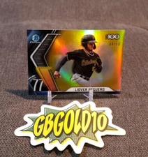 2022 Bowman Bowman Scouts Top 100 Gold Refractor /50 Liover Peguero #BTP-77