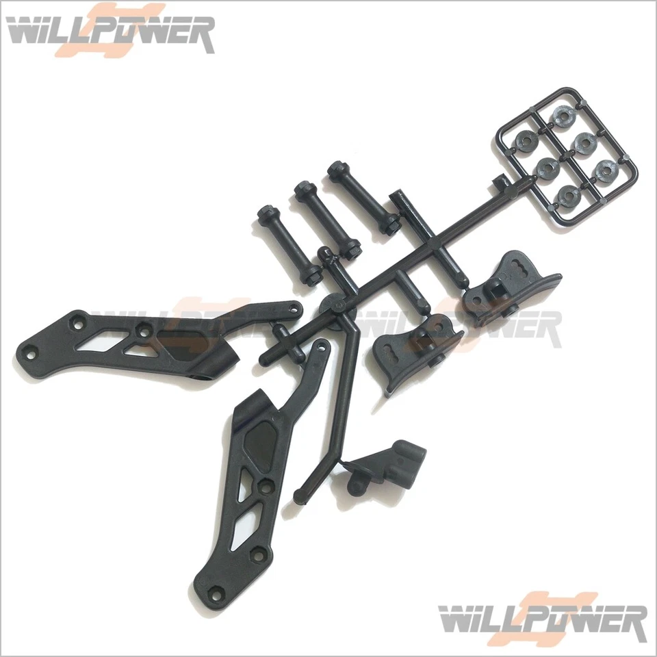 Rear Wing Mount #87046 (RC-WillPower) HOBAO Hyper 7 - Image 2 of 2