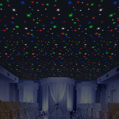 LED Star Stage Backdrop 13.12*9.84ft Star Curtain Background Starry Sky 240 LEDs