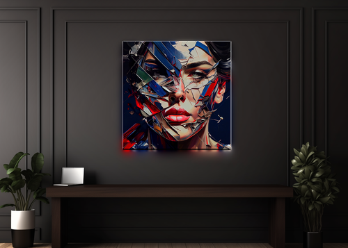Fragmented Woman inspired by Le Cage of Sandra Chevrier / Giclee / COA / 30x30" - Picture 2 of 12