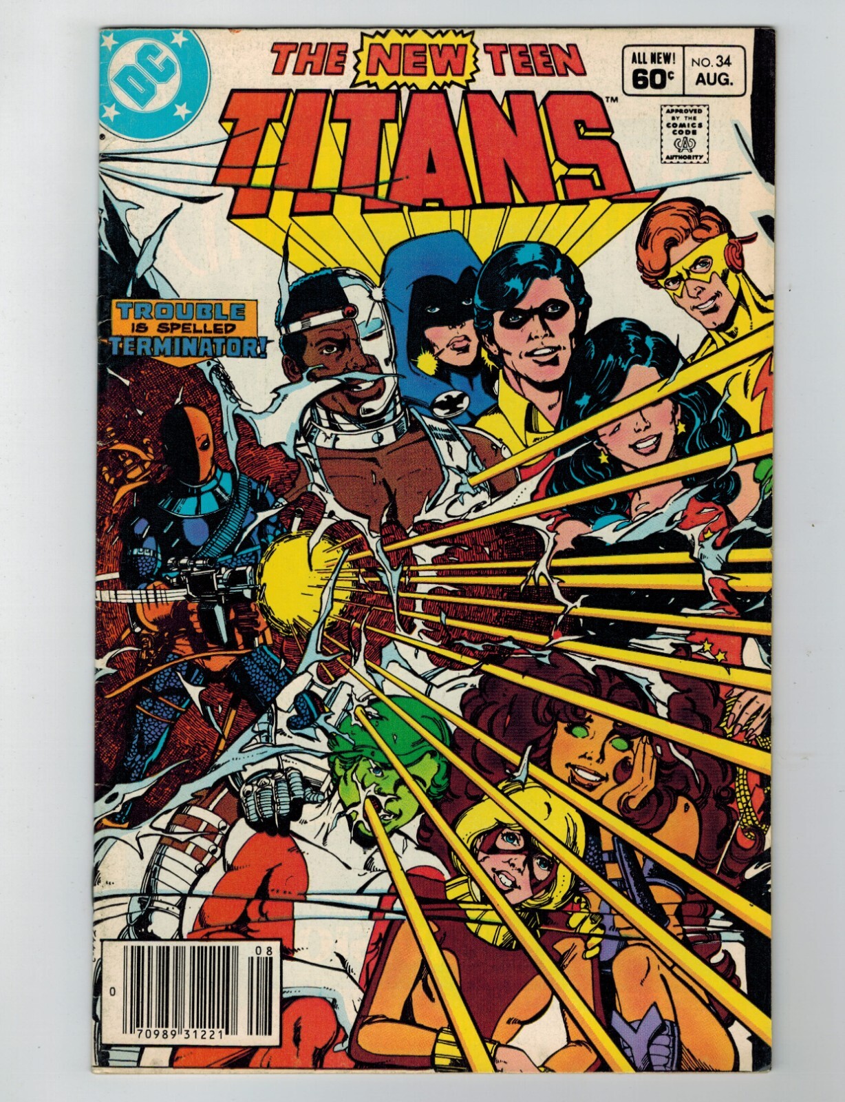 The New Teen Titans #34 Comic Book August 1983 DC Comics