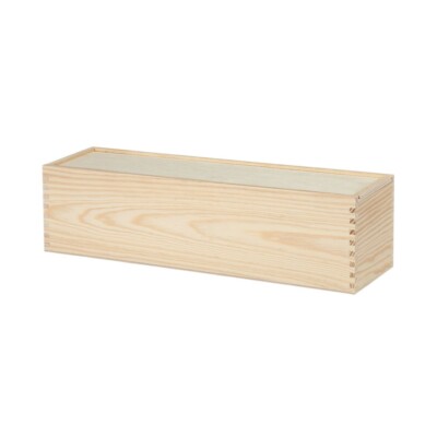 Weinkiste 1er mit Schiebedeckel Holzkiste Holztruhe Weinbox Weinverpackung