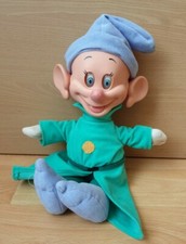 Disney Dwarf - Dopey - Push Button Eyes And Ears Move - Mattel 1993 - Soft Plush