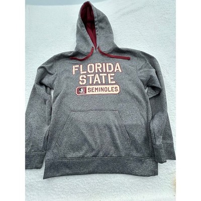 Champion Florida State Seminoles Hoodie Mens Medium Gray FSU Sweatshirt NCAA
